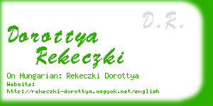 dorottya rekeczki business card